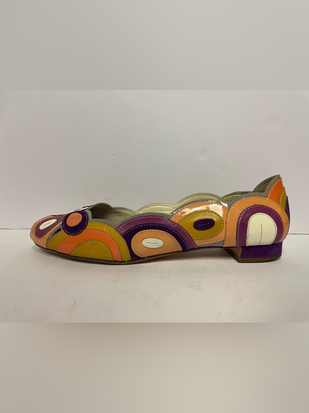Vintage Prada butterfly Multicolor Flats ballets 41 - Picture 3 of 12